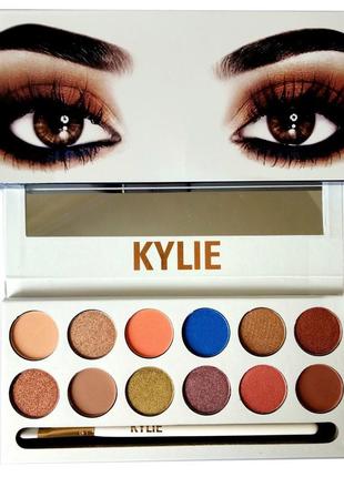Палітра тіней kylie the royal peach palette 12 кольорів 322683