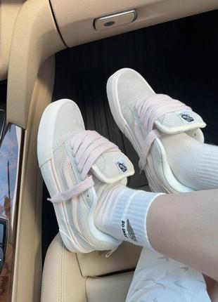 Кеди vans knu old school pink/beige premium