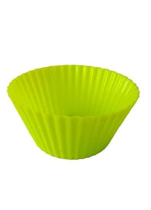 Форма силіконова кондитерська для випікання кексів d 7 cm h 3,2 cm forkopt