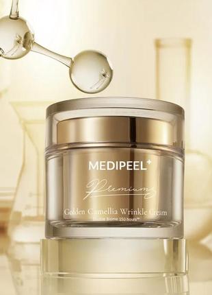Крем для лица от морщин medi-peel premium golden camellia wrinkle cream, 50 ml