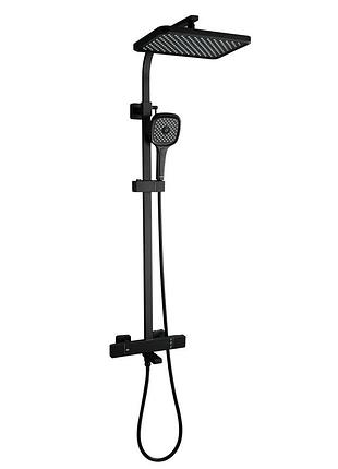 Душевая система с термостатом gappo g2491-56, черная