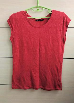 36-38р. льняная футболка monoprix femme