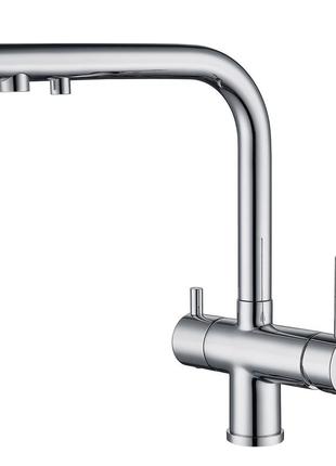 Смеситель для кухни с подключением к фильтру gappo g43752 под фильтр, хром