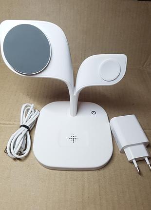 Беспроводная зарядка qi 5in1 wireless charger wels ym-ud22