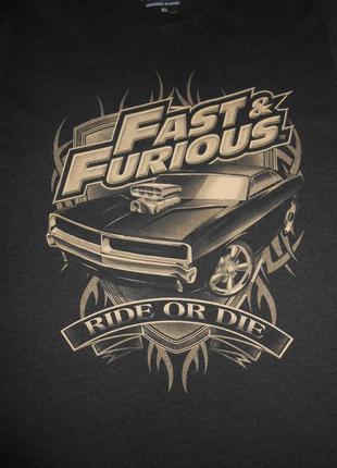 Футболка fast & furious ride or die/форсаж/мерч2 фото