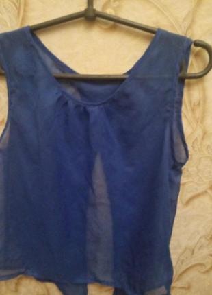 Молодіжна шифонова блузка-топ