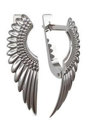 Серьги крылья