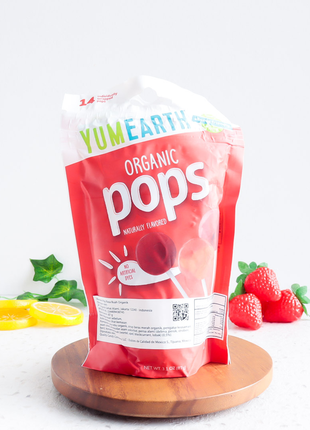 Yumearth, органічні льодяники, асорті, 14 шт. в індивідуальній упаковці, 87 г (3,1 унції)