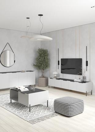 Комплект меблів ларго з 3 позицій сірий/морське дерево карбон