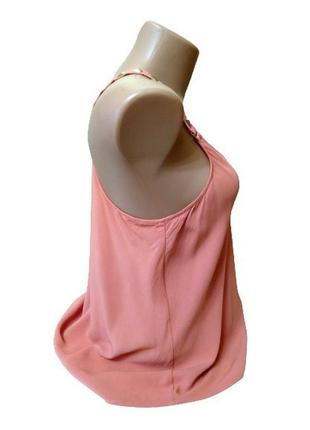Xs-m коралловый топ new look , блузка из вискозы с заклепками, шри ланка