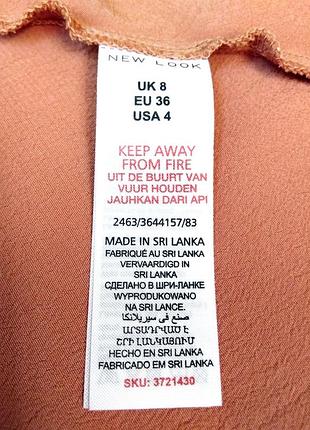 Xs-m коралловый топ new look , блузка из вискозы с заклепками, шри ланка