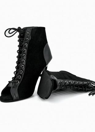 Женские туфли для танцев high heels black suede 10 см