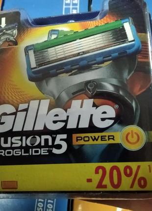 Лезвия кассеты  картриджи gillette fusion proglide power new box 8шт  жилет проглайд павер2 фото