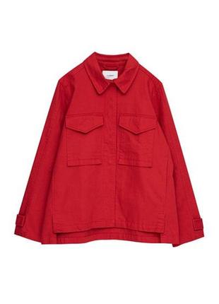 Куртка pull&bear safari jacket with black patch - l3 фото