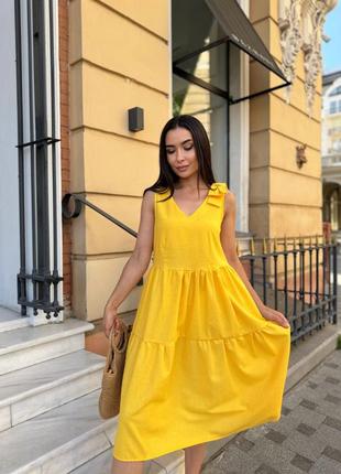 Льняной летний сарафан свободного покроя2 фото