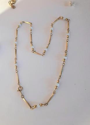 Ланцюжок чокер колье, вінтаж,  маркування позолота 18k,