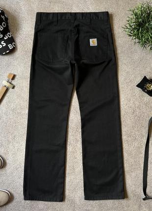 Мужские темные синие прямые брюки тонкие джинсы carhartt wip оригинал размер 30 кархарт