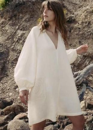 Сукня zara льон