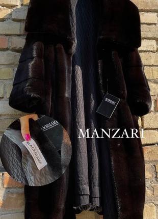 Розкішна мега стильна ❤️норкова шуба black glama manzari  р.46-48
