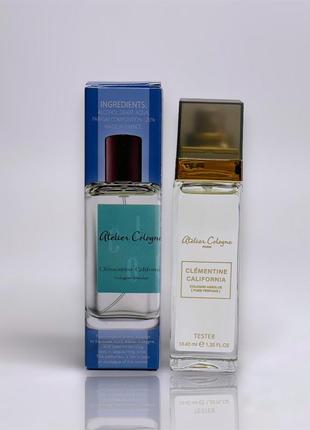 Женский мини парфюм atelier cologne clementine california 40 мл