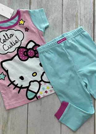 Дитяча піжама футболка + штанці carters 18 місяців хеллоу кітті hello cutie
