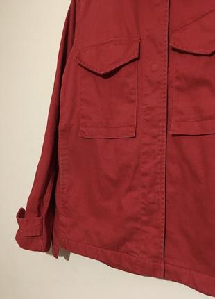 Куртка pull&bear safari jacket with black patch - l10 фото