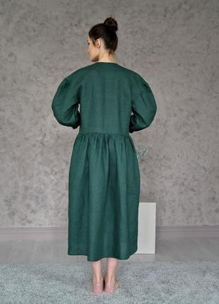 Льняное платье оверсайз linen oversized dress5 фото