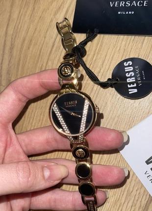 Годинник versace часи оригінал зі стразами swarovski