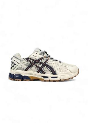 Кроссовки asics gel - kahana 8 •beige navy•2 фото