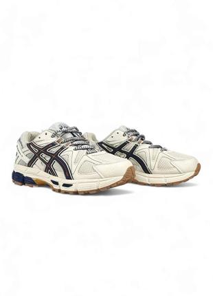 Кроссовки asics gel - kahana 8 •beige navy•3 фото