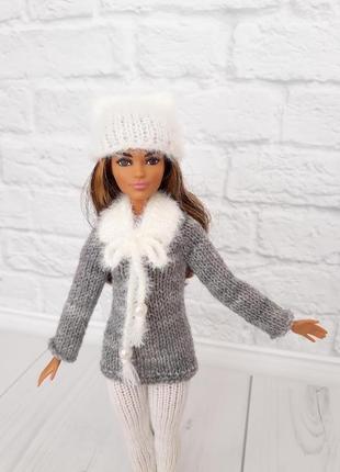 Одежда на барби, зимний костюм  на куклу, подарок девочке4 фото