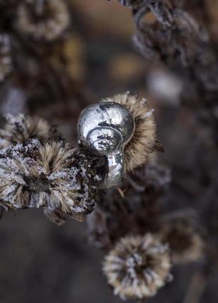 Серебряное кольцо "ракушка"8 фото