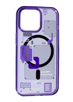 Чехол spigen magsafe для apple iphone 14 pro max violet чехол айфон 14 про макс фиолетовый magsafe