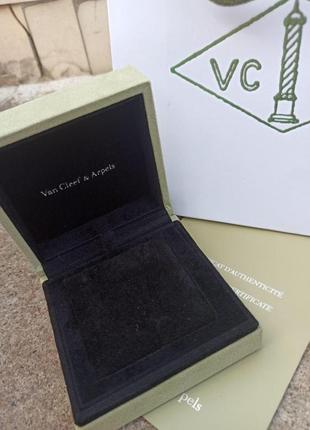 Упаковка van cleef ван кліф під ланцюжок або сережки-гвоздики топ