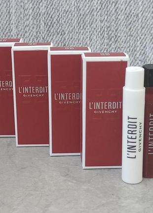 Givenchy l'interdit 2018 + givenchy l'interdit rouge набір пробників для жінок (оригінал)