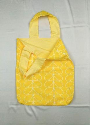 Экосумка минимализм, желтый шоппер, екосумка київ, эко-сумка хлопковая киев, авоська, шоппер листья1 фото