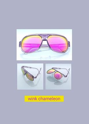 Сонцезахисні uv400 о_окуляри "wink chameleon" кабріолет. лінзи хамелеон дзеркало, в оправі напівпрозорий.
🔎 #о_окуляри #о_очки