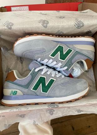 Кроссовки new balance 574 blue green9 фото