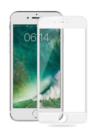 Защитное стекло для iphone 8 plus стекло 3д на весь экран на телефон айфон 7 плюс white