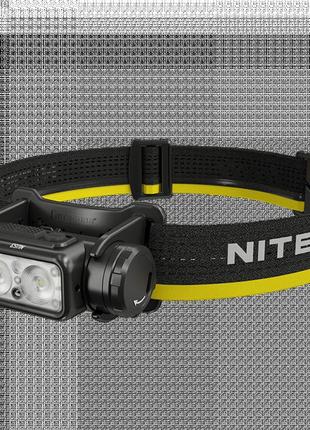 Фонарь налобный nitecore nu53 (датчик приближения, 1800лм, 175м, 6000мач, usb type-c)