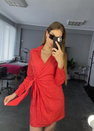 Яскрава сукня міні на запах boohoo