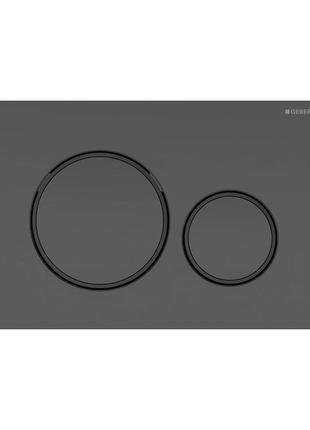 115.882.16.1 клавиша смыва geberit sigma 20 (чёрный матовый, декоративные кольца - чёрный глянец)