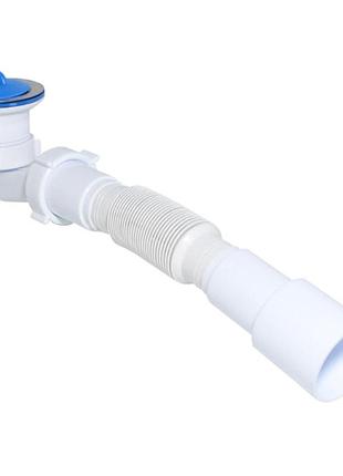 Сифон waterstal se 3860 для душ. піддона 1 1/2″ низький з гофрою 32х32/40/50