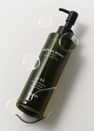 Гідрофільна олія для обличчя з екстрактом матчі heimish matcha biome perfect cleansing oil зі збалан1 фото