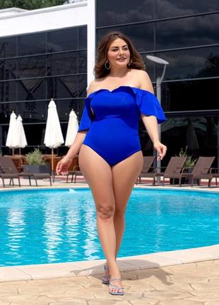 Женский слитный купальник батал2 фото