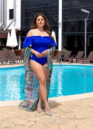 Женский слитный купальник батал6 фото