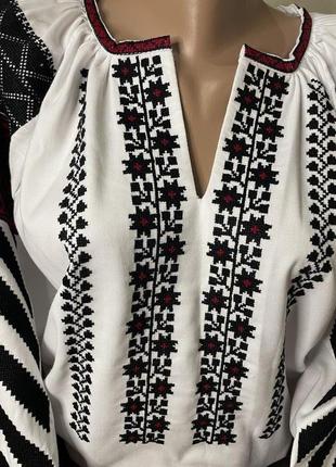 Борщівка. жіноча блузка, вишиванка  в борщівському стилі тм savchukvyshyvka. ж-22318 фото