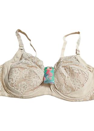 Бежевий бюстгальтер без поролону biweier чашка f (6)