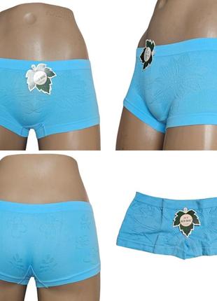 Бесшовные женские трусы шортики из микрофибры