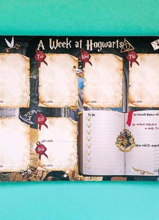 Тижневик настільний гаррі поттер weekly a week at hogwarts 52 аркуша а4